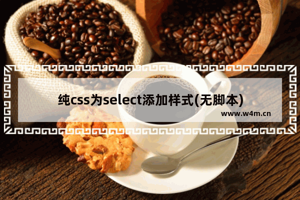 纯css为select添加样式(无脚本)实现