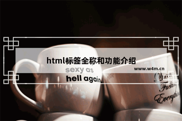 html标签全称和功能介绍