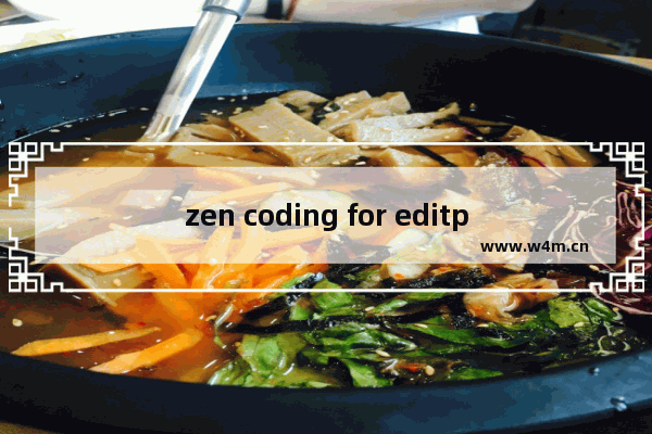 zen coding for editplus 实例代码说明