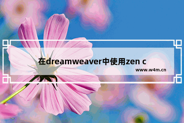 在dreamweaver中使用zen coding的方法