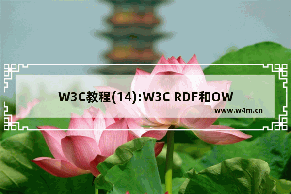 W3C教程(14):W3C RDF和OWL活动