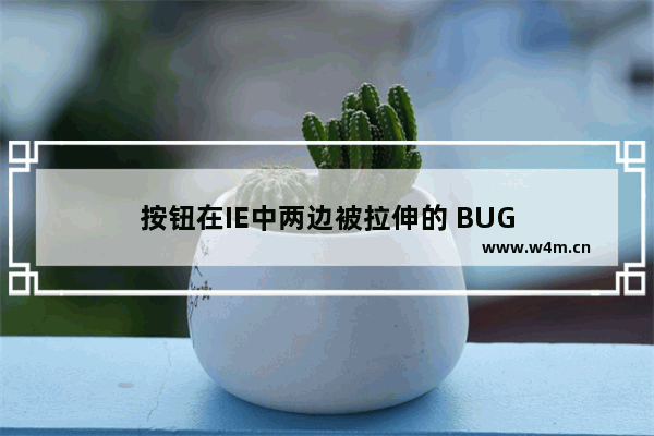 按钮在IE中两边被拉伸的 BUG