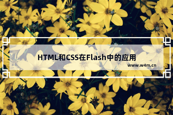 HTML和CSS在Flash中的应用