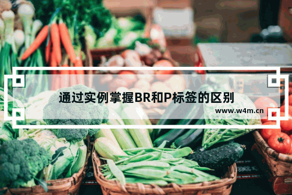 通过实例掌握BR和P标签的区别