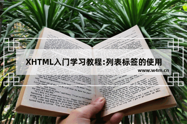 XHTML入门学习教程:列表标签的使用