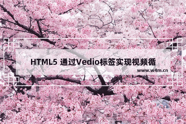 HTML5 通过Vedio标签实现视频循环播放的示例代码