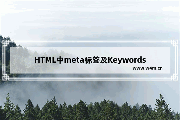 HTML中meta标签及Keywords