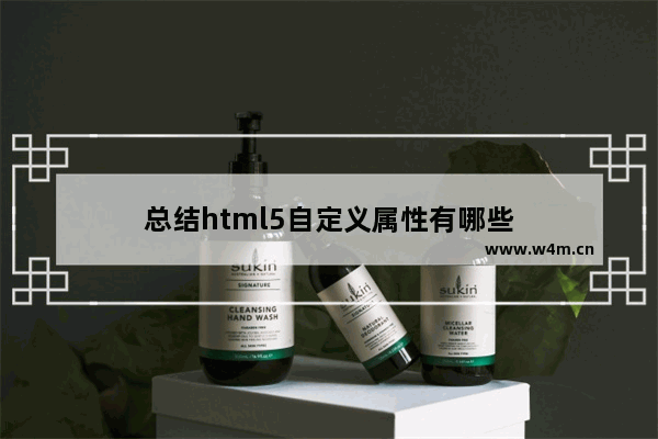 总结html5自定义属性有哪些