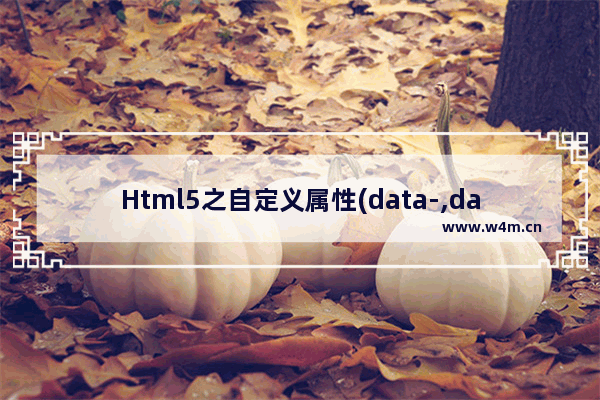 Html5之自定义属性(data-,dataset)