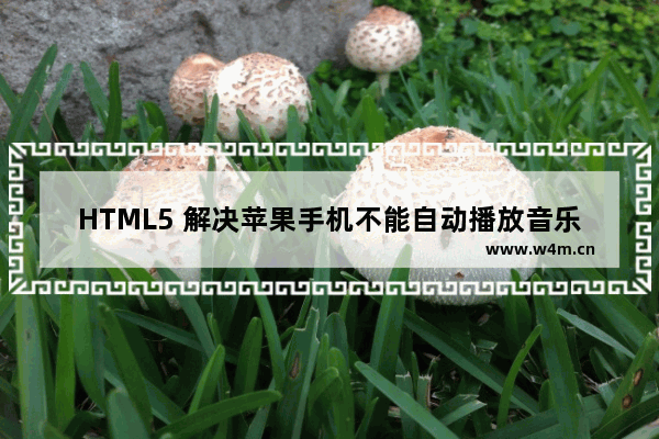 HTML5 解决苹果手机不能自动播放音乐问题