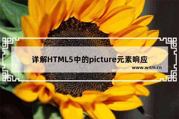 详解HTML5中的picture元素响应式处理图片