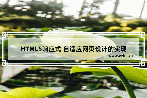 HTML5响应式 自适应网页设计的实现