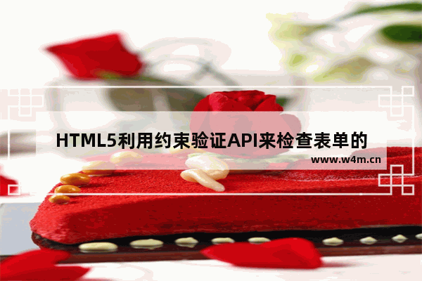 HTML5利用约束验证API来检查表单的输入数据的代码实例