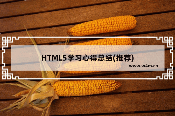 HTML5学习心得总结(推荐)