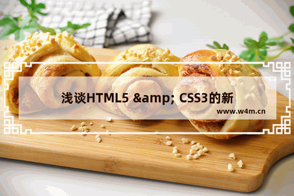 浅谈HTML5 & CSS3的新交互特性