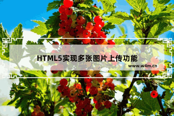 HTML5实现多张图片上传功能