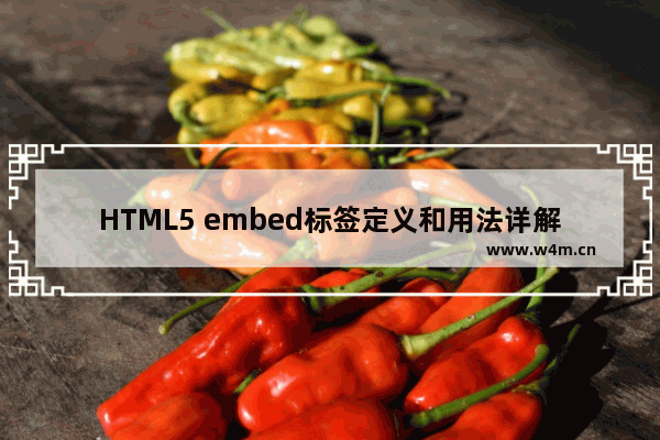 HTML5 embed标签定义和用法详解