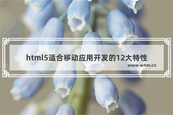 html5适合移动应用开发的12大特性