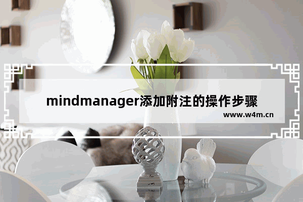 mindmanager添加附注的操作步骤