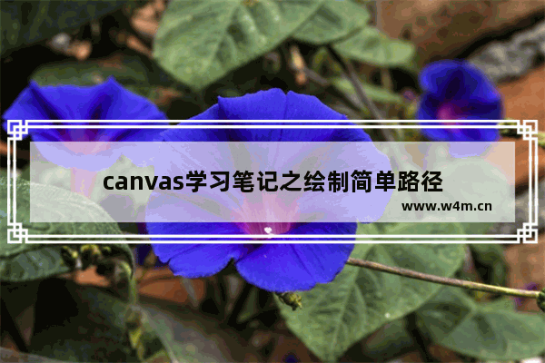 canvas学习笔记之绘制简单路径