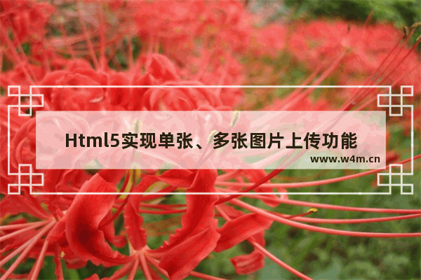 Html5实现单张、多张图片上传功能