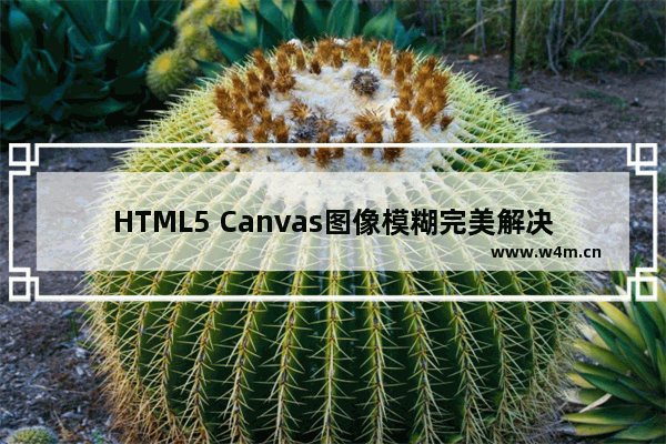 HTML5 Canvas图像模糊完美解决办法