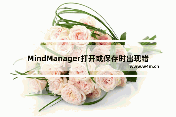 MindManager打开或保存时出现错误的解决操作讲解