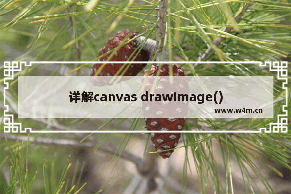 详解canvas drawImage()方法绘制图片不显示的问题