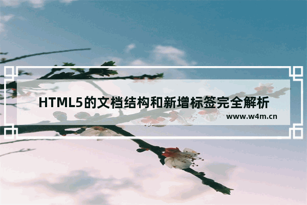 HTML5的文档结构和新增标签完全解析