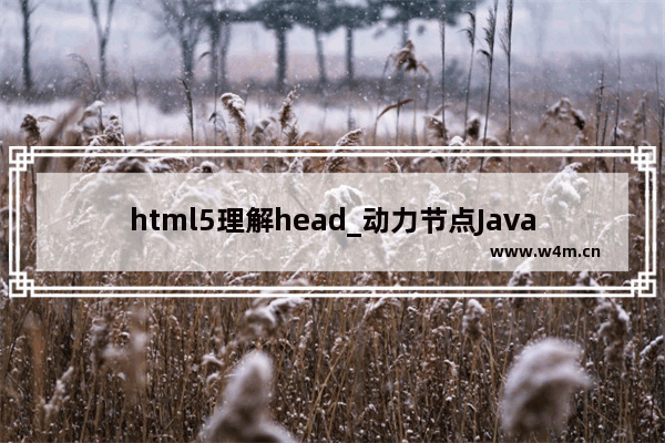 html5理解head_动力节点Java学院整理