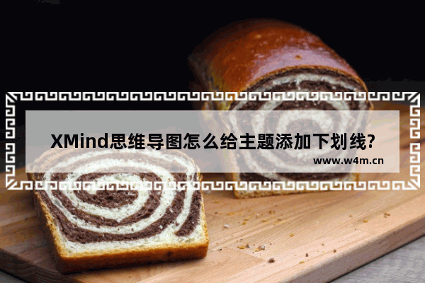 XMind思维导图怎么给主题添加下划线?