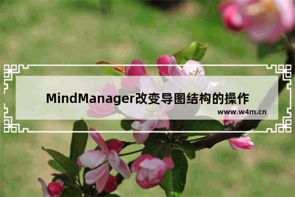 MindManager改变导图结构的操作教程