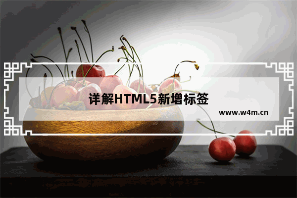 详解HTML5新增标签