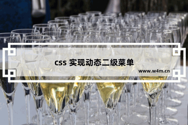 css 实现动态二级菜单