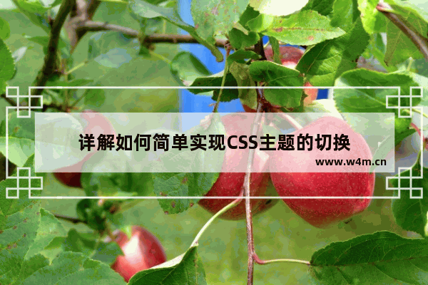 详解如何简单实现CSS主题的切换