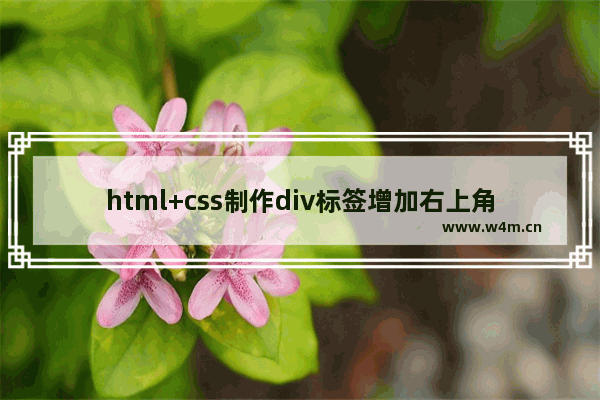 html+css制作div标签增加右上角删除图标的示例代码