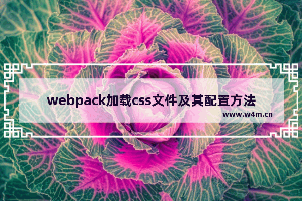 webpack加载css文件及其配置方法