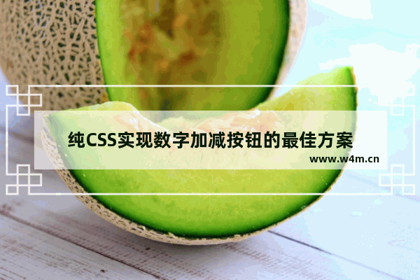 纯CSS实现数字加减按钮的最佳方案