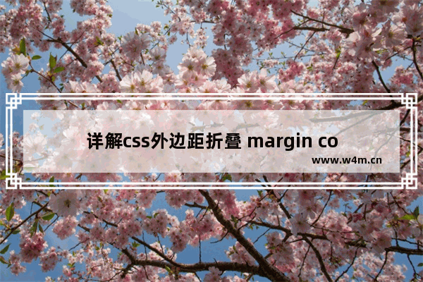 详解css外边距折叠 margin collapsing