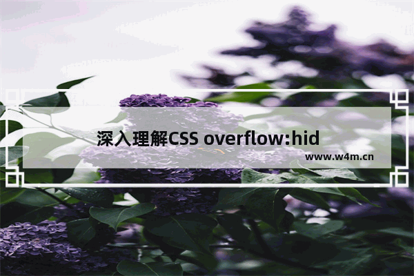 深入理解CSS overflow:hidden——溢出,坍塌,清除浮动