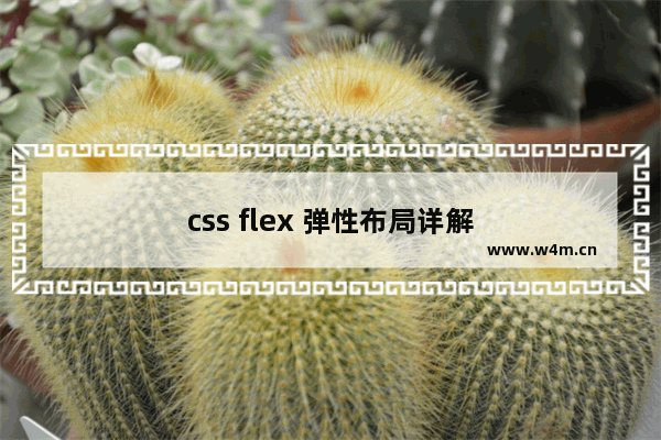 css flex 弹性布局详解