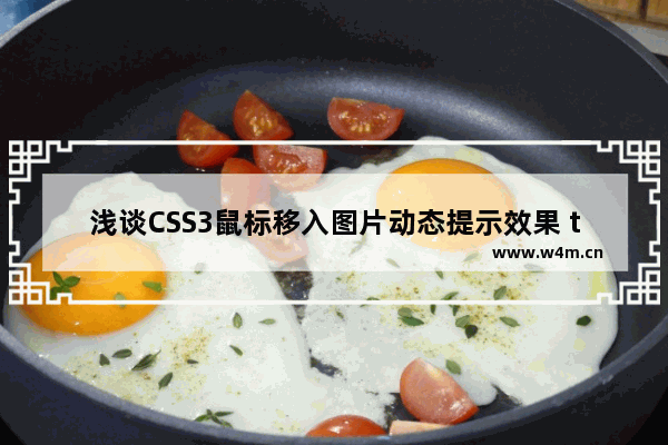 浅谈CSS3鼠标移入图片动态提示效果 transform