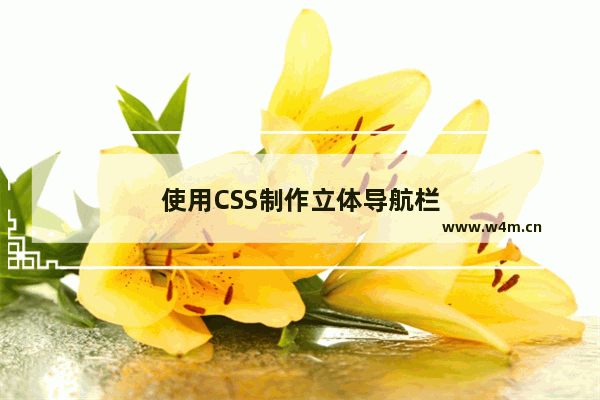 使用CSS制作立体导航栏