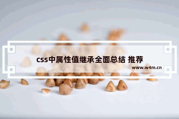 css中属性值继承全面总结 推荐