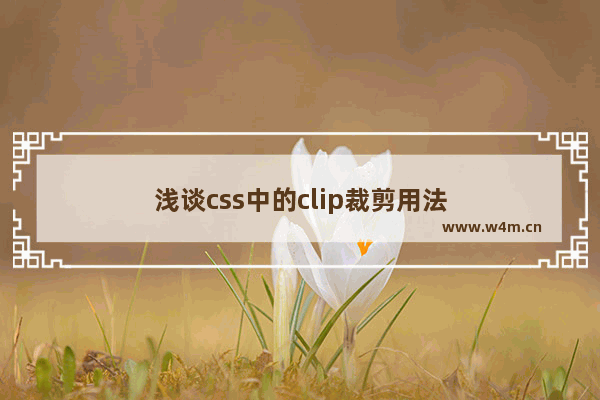 浅谈css中的clip裁剪用法