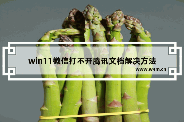 win11微信打不开腾讯文档解决方法