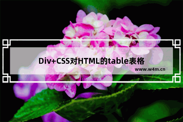 Div+CSS对HTML的table表格定位用法实例