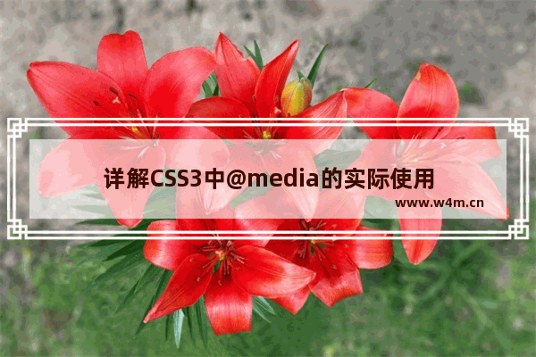 详解CSS3中@media的实际使用