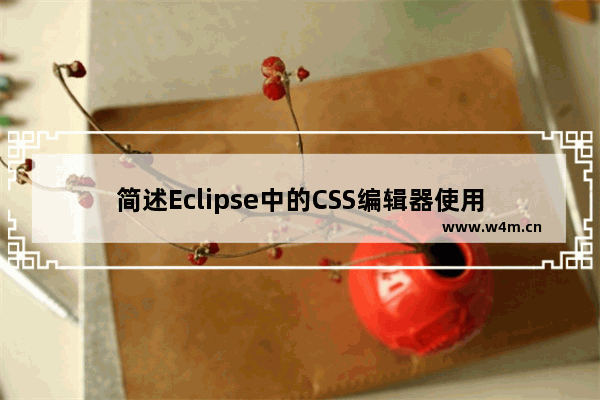 简述Eclipse中的CSS编辑器使用