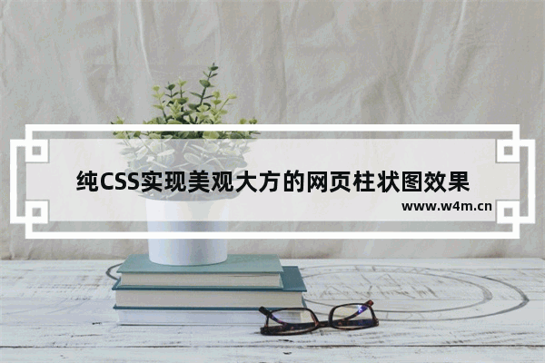 纯CSS实现美观大方的网页柱状图效果